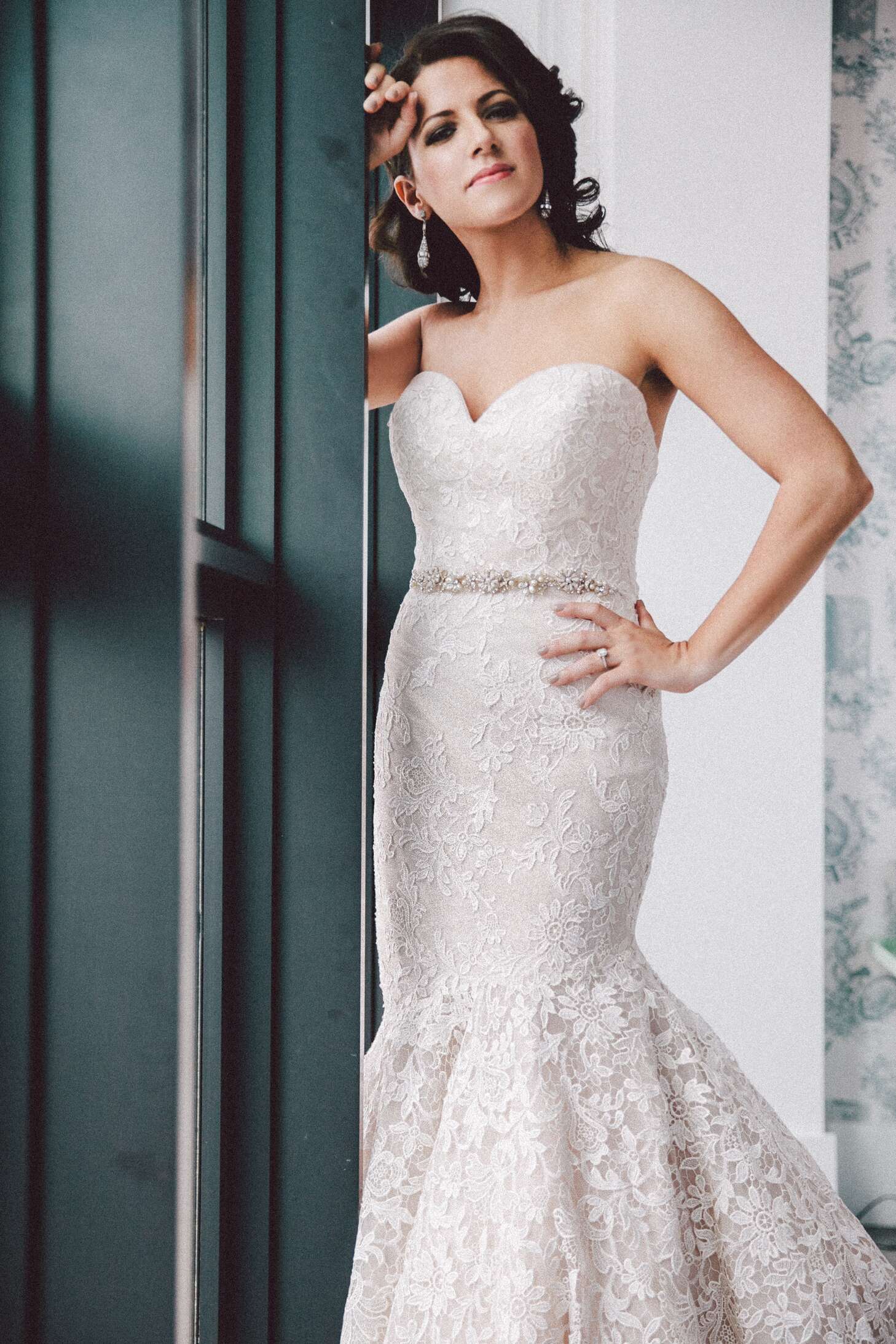 Danielle Caprese Lace Mermaid Wedding Dress