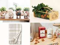 Collage of gift ideas for in-laws