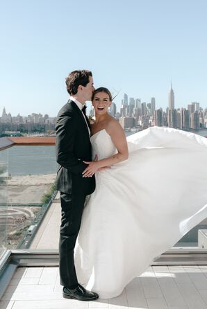 Wedding Portrait With Manhattan Skyline