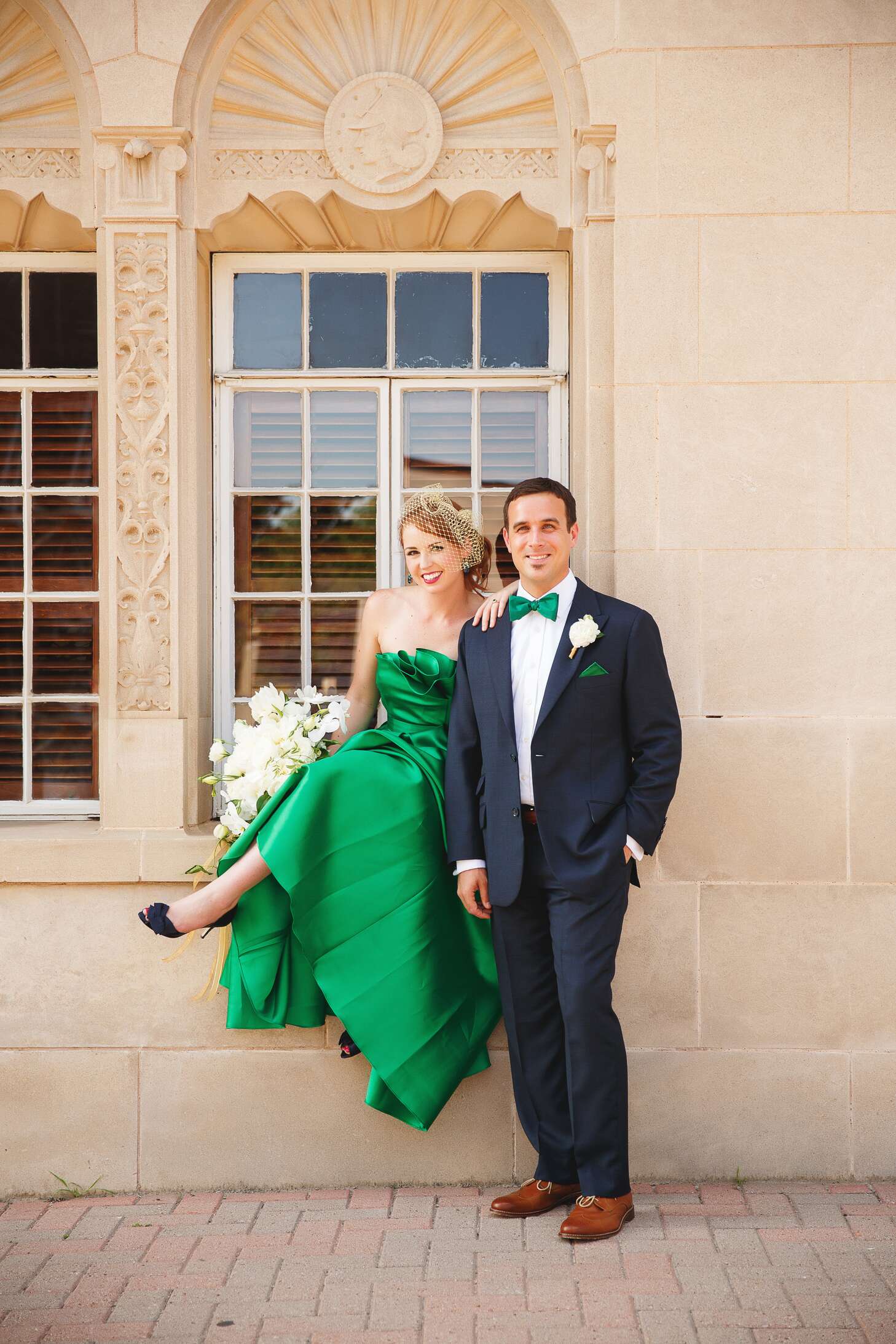 Jewel-Toned Bride Accessories Emerald