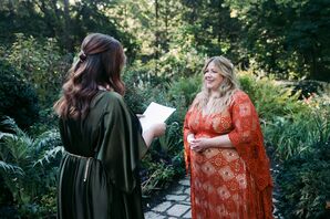 Vow Exchange in New York City's Central Park