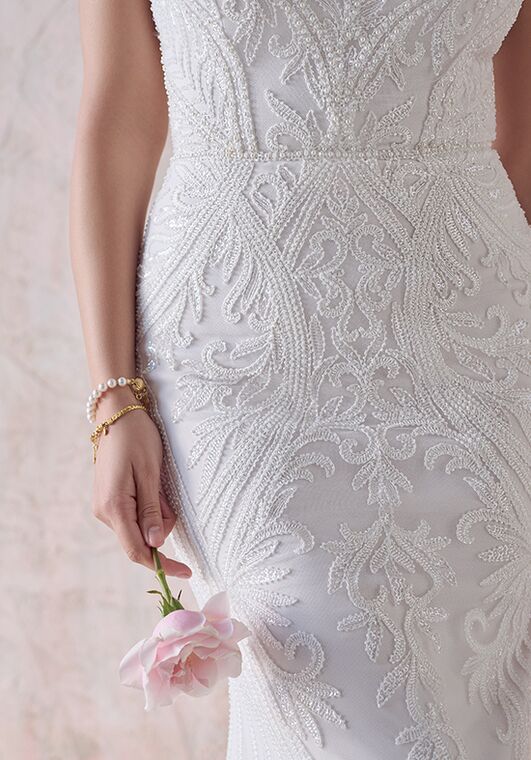 Maggie Sottero AMBREAL Sheath Wedding Dress - 3