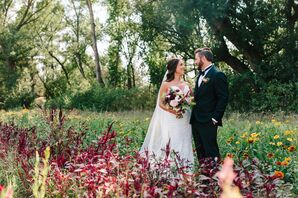 Bride and Groom at Minimony in Colorado