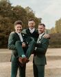 Suit Shop Men's Dark Green Suit Tuxedo - thumbnail - 2