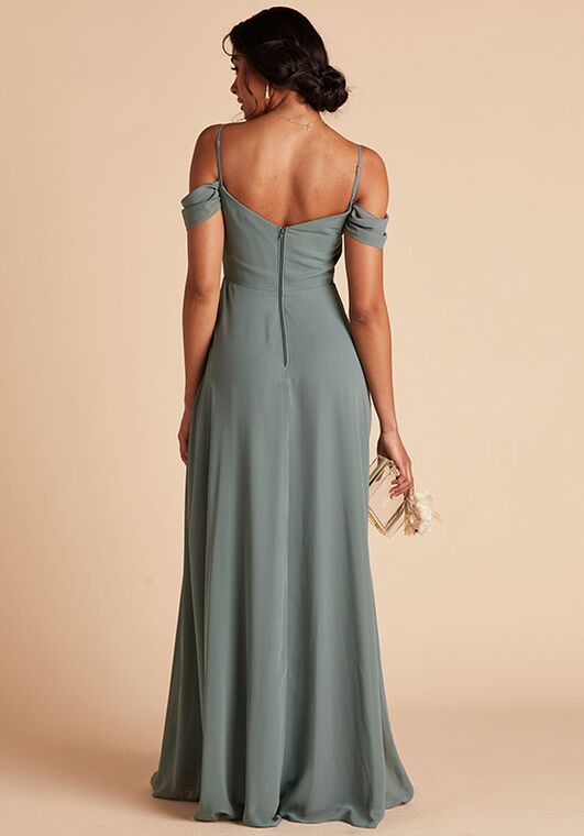 Birdy Grey Devin Convertible Dress in Sea Glass V-Neck Bridesmaid Dress - 2