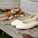 These cute and comfortable pearl-studded flats complemented Caitlin and Mark's vintage theme.