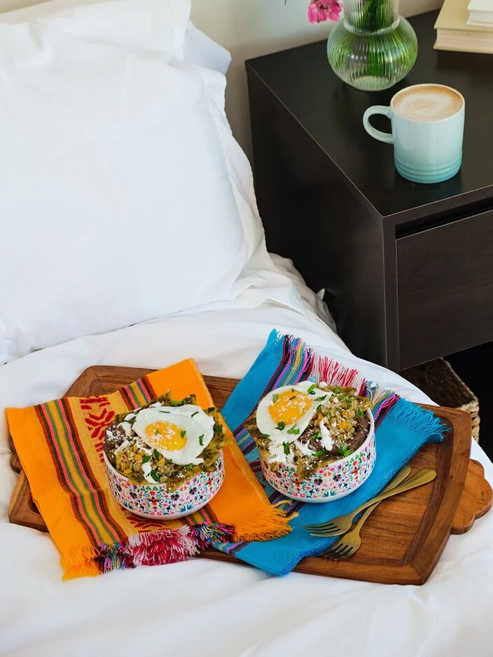 Chilaquiles in bed gift set for wife on Mother's Day