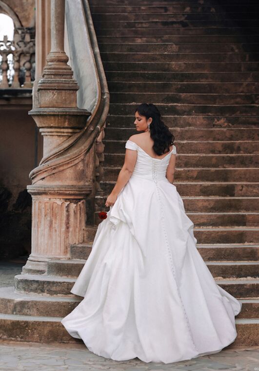 Disney Fairy Tale Weddings Belle - D412 Ball Gown Wedding Dress - 2