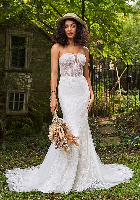 Lillian West 66243 Fit-and-Flare Wedding Dress - 1