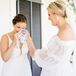 Bride Crying During First Look Private Vow Exchange