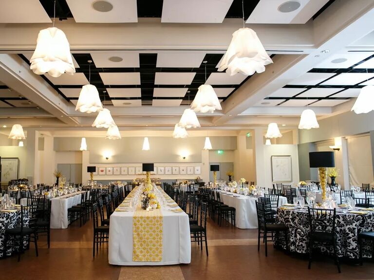 The tables are set at the Atlanta Botanical Garden in Atlanta, Georgia