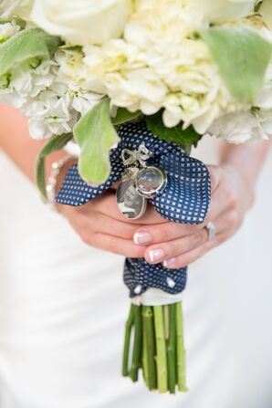 Navy, White Sentimental Bouquet Wrap