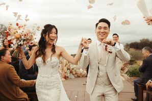 Ceremony Recessional at Dos Pueblos Orchid Farm in Goleta, California