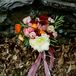 Colorful, Textured Bridal Bouquet With Proteas