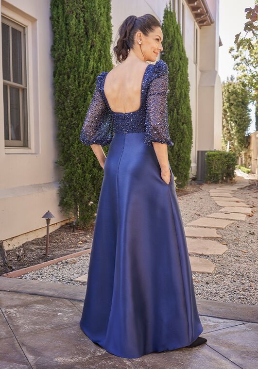 Jade Couture Mother of the Bride by Jasmine K258019 Blue Mother Of The Bride Dress - 2