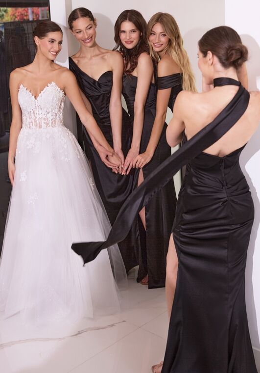 Ladivine 7454 One Shoulder Bridesmaid Dress - 2