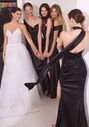 Ladivine 7454 One Shoulder Bridesmaid Dress - thumbnail - 2