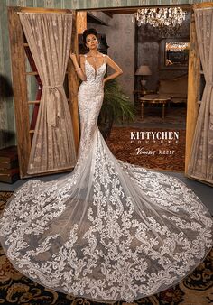 KITTYCHEN Couture VENESSA, K2217 Fit-and-Flare Wedding Dress