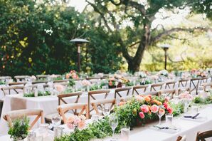 Long Garland Dining Table Centerpieces
