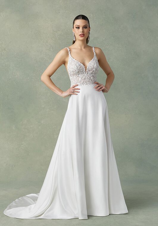 Justin Alexander Fidella A-Line Wedding Dress - 4