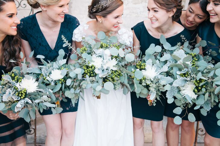 Navy Bridesmaids Dresses