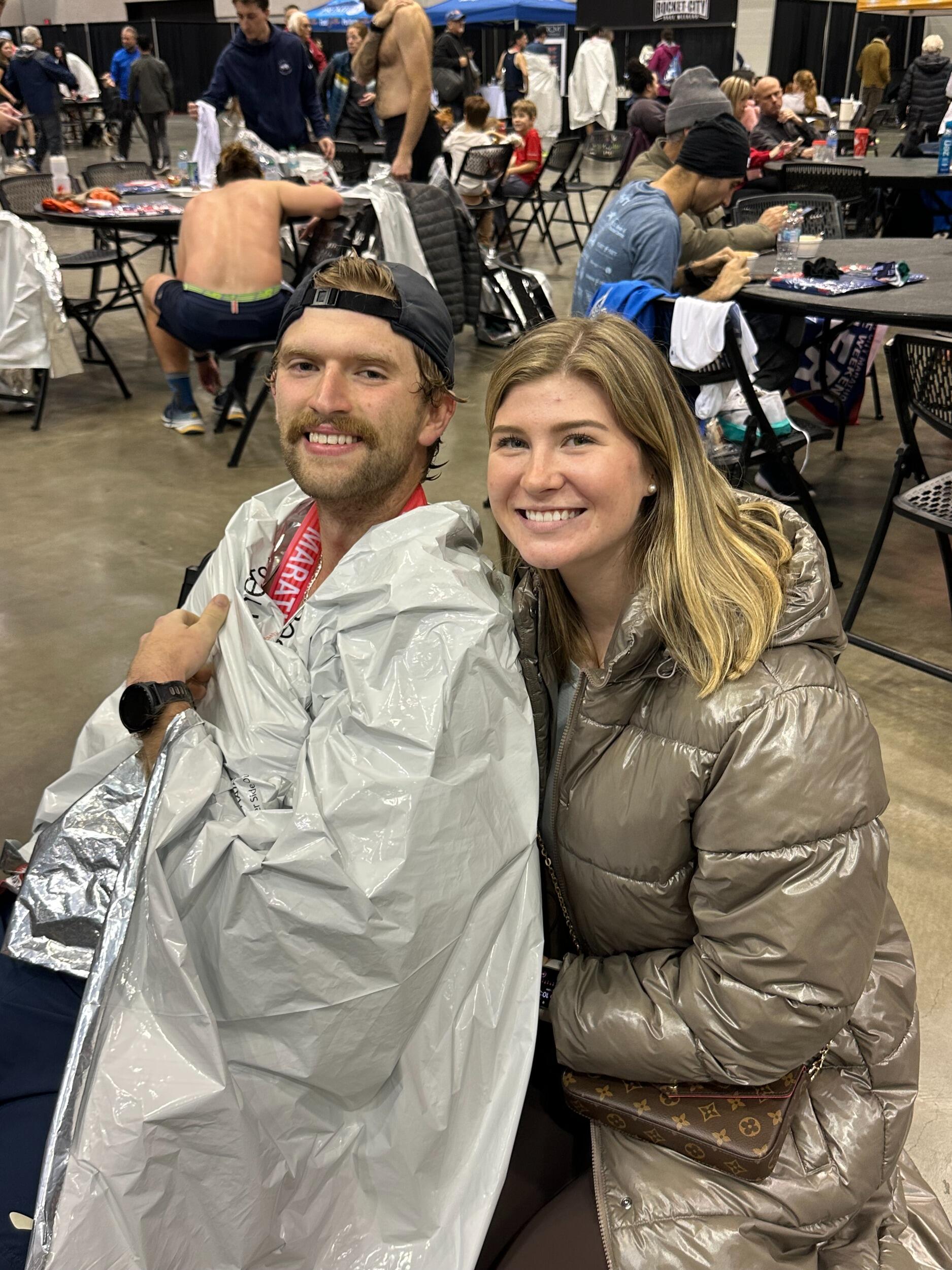 Preston ran his 3rd marathon in Huntsville! 