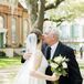 Bride and Father Share a Cheek Kiss, Getting Ready, Southern Wedding