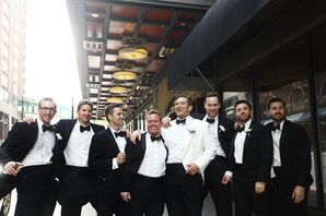 Classic, Formal, Black-and-White Groomsmen Look