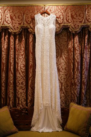 Embroidered Naeem Khan A-Line Gown