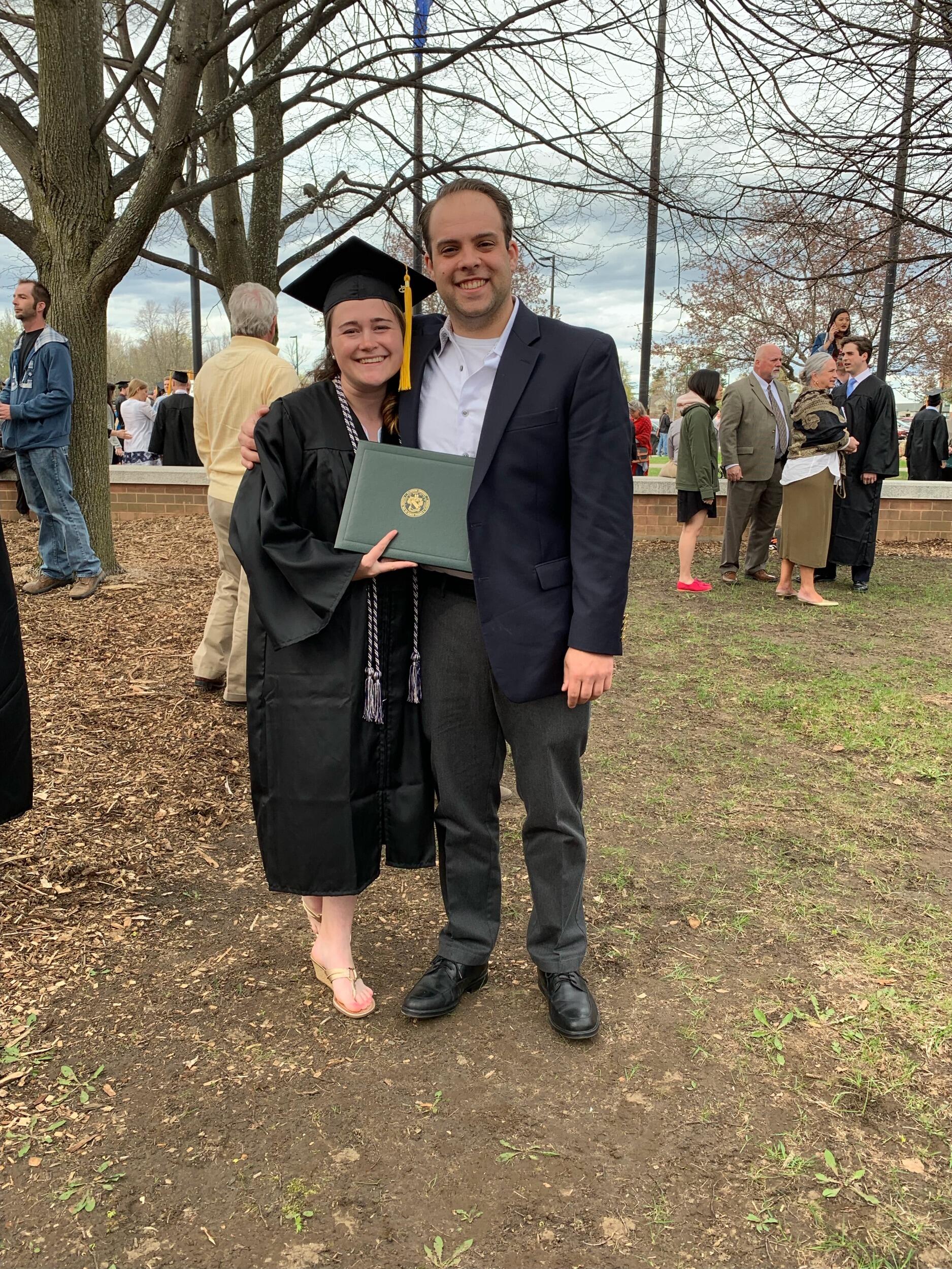 Rachael's graduation day from Clarkson University. 