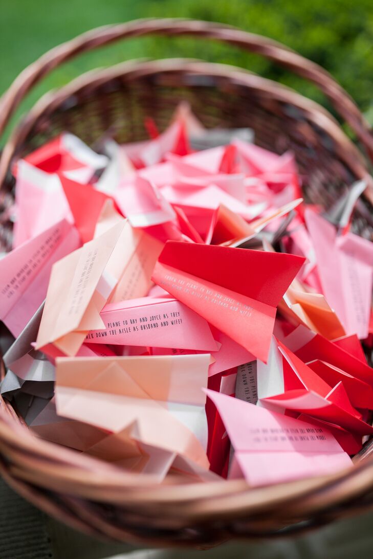 Paper Airplane Recessional Props
