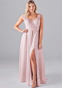 Kennedy Blue Morgan V-Neck and Plunge Bridesmaid Dress