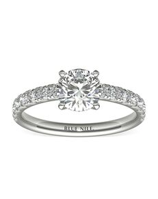 Blue Nile 20311_Princess Engagement Ring | The Knot