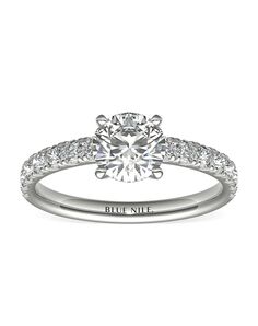 Blue Nile Round Cut Engagement Ring