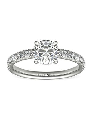 Blue Nile Round Cut Engagement Ring
