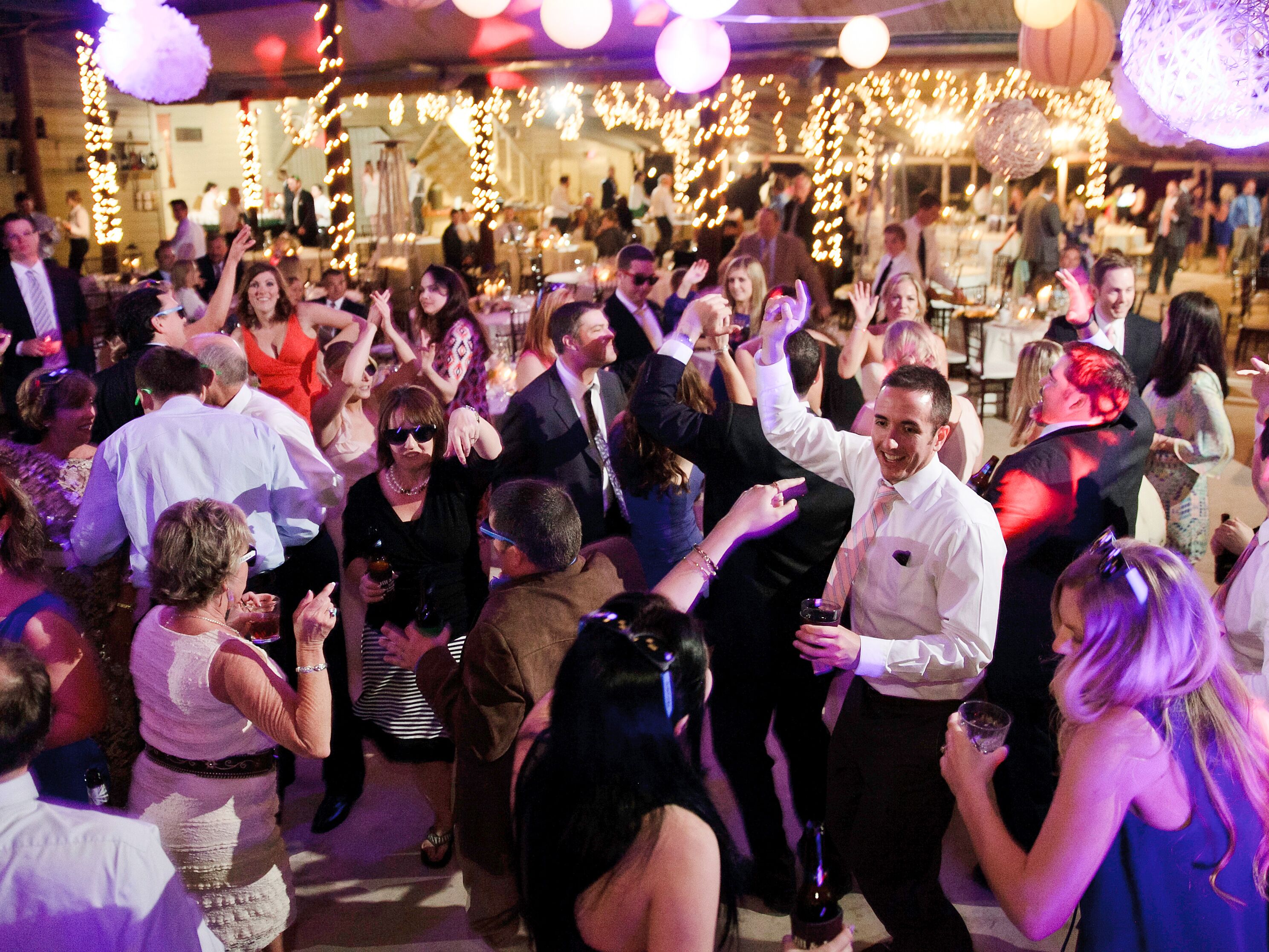 4th of July wedding dance floor