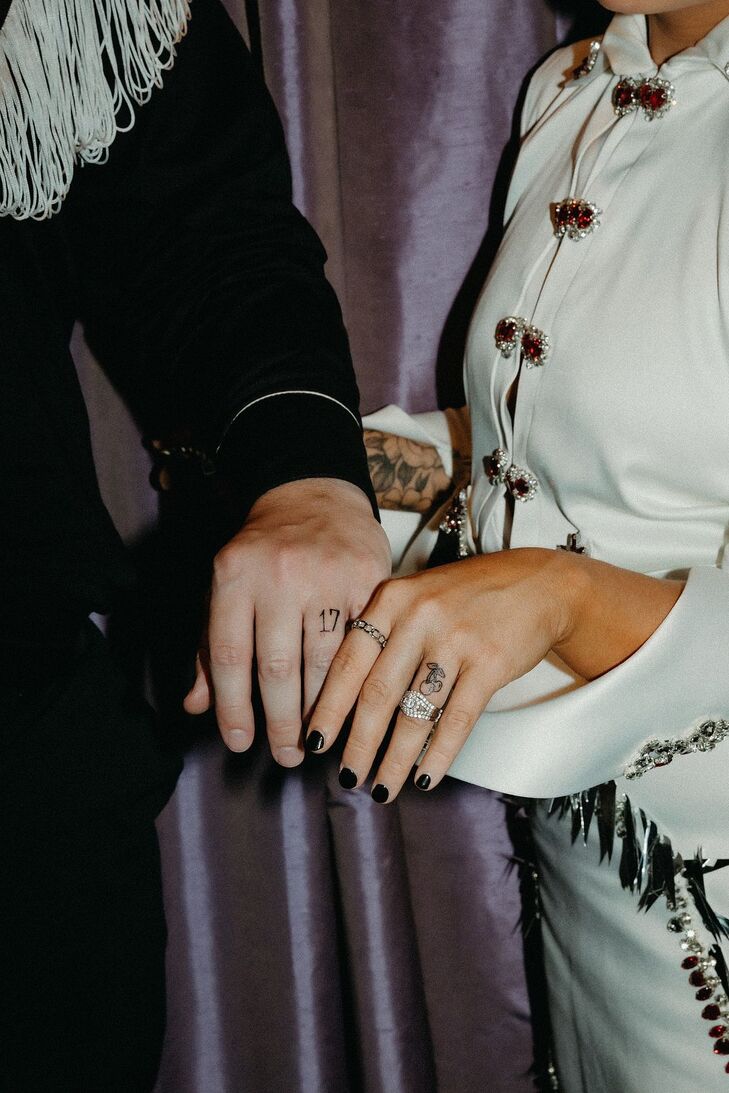 Couple With New Tattoos From Las Vegas Vow Renewal