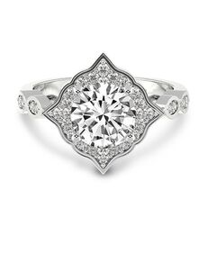 Friendly Diamonds Vintage Cushion, Round, Oval Cut Engagement Ring