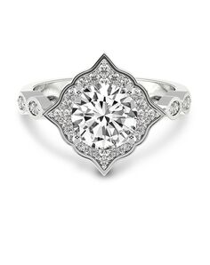 Friendly Diamonds Vintage Cushion, Round, Oval Cut Engagement Ring