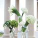Modern Green and White Ceremony Arrangements
