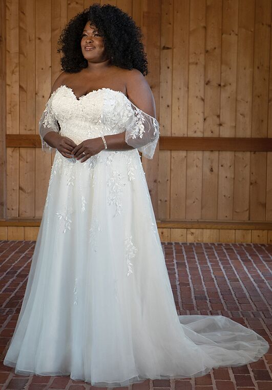 Essense of Australia D3529 A-Line Wedding Dress - 3