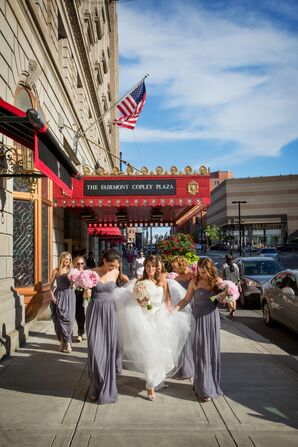 Strapless Tulle and Alençon Lace Monique Lhuillier Wedding Dress