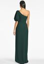 Sachin & Babi Nadia Gown - Emerald One Shoulder Bridesmaid Dress - thumbnail - 3