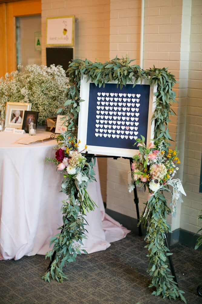 Overgrown Garden-Inspired, Heart-Decorated Chalkboard