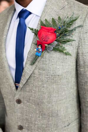 Superman Lego Boutonniere Accent