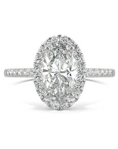 Forever One Moissanite Elegant Oval Cut Engagement Ring