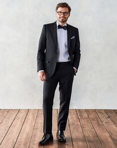 The Black Tux Grosgrain Bound Tuxedo Black Tuxedo