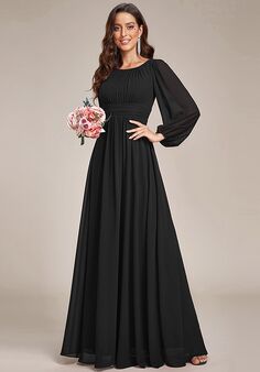 Ever-Pretty ES0106B Scoop Bridesmaid Dress