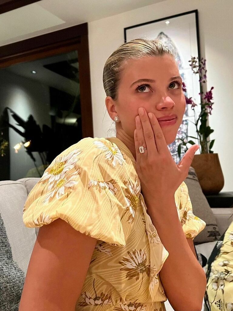 Sofia Richie's engagement ring. 