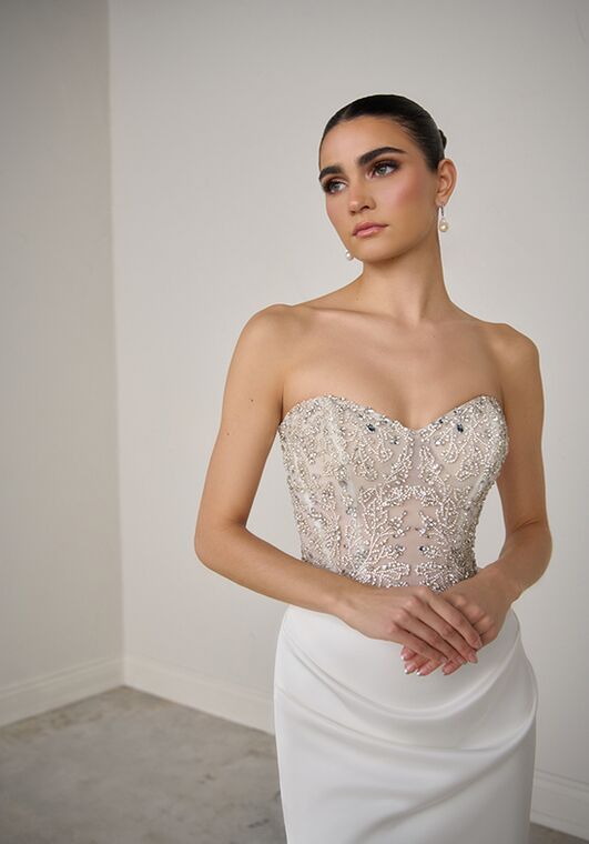 Justin Alexander Signature Gildara Fit-and-Flare Wedding Dress - 3